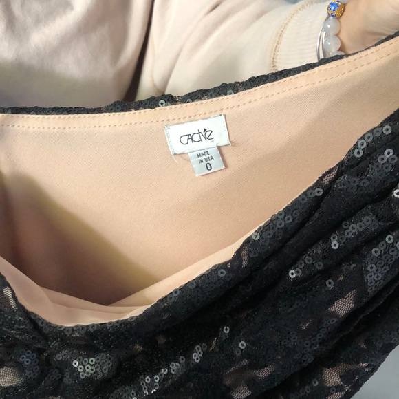 Black and gold Cache dress - Picture 4 of 8